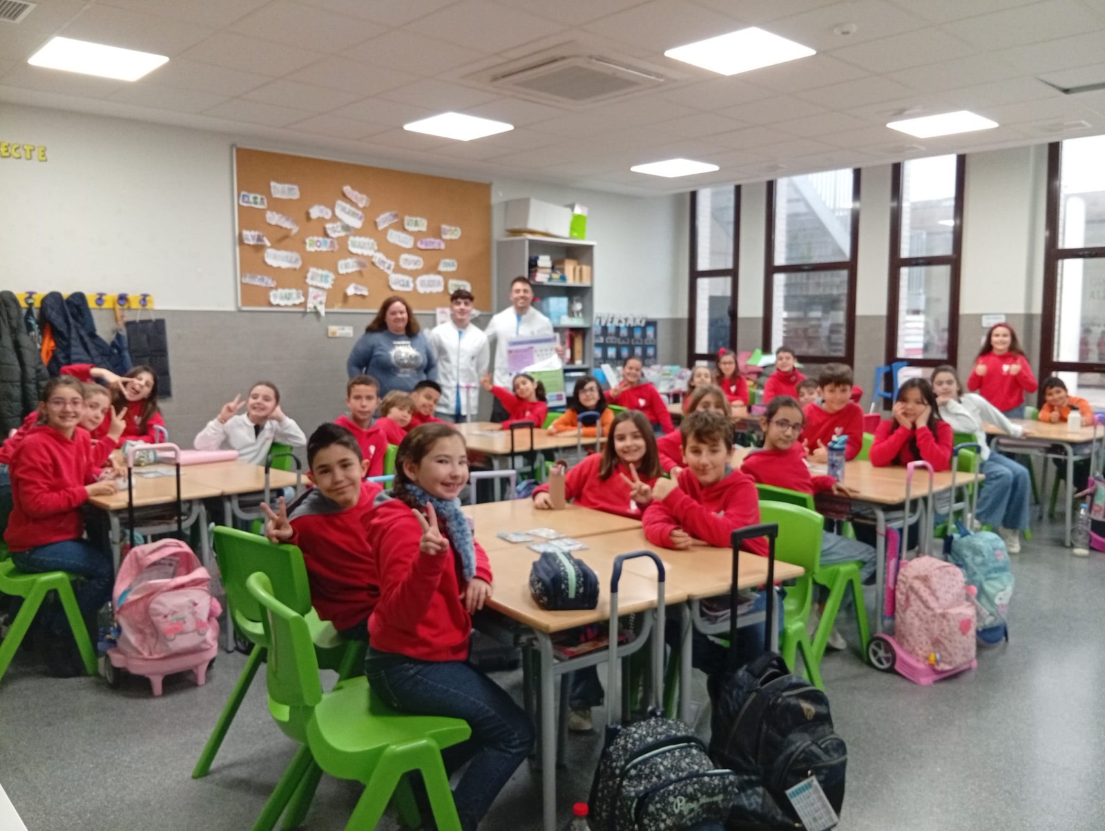 Screening visual de AudioVisión Academy en el Colegio La Florida