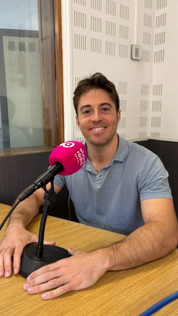 Cristian Talens de Audiovisión durante su participación en Alzira Ràdio